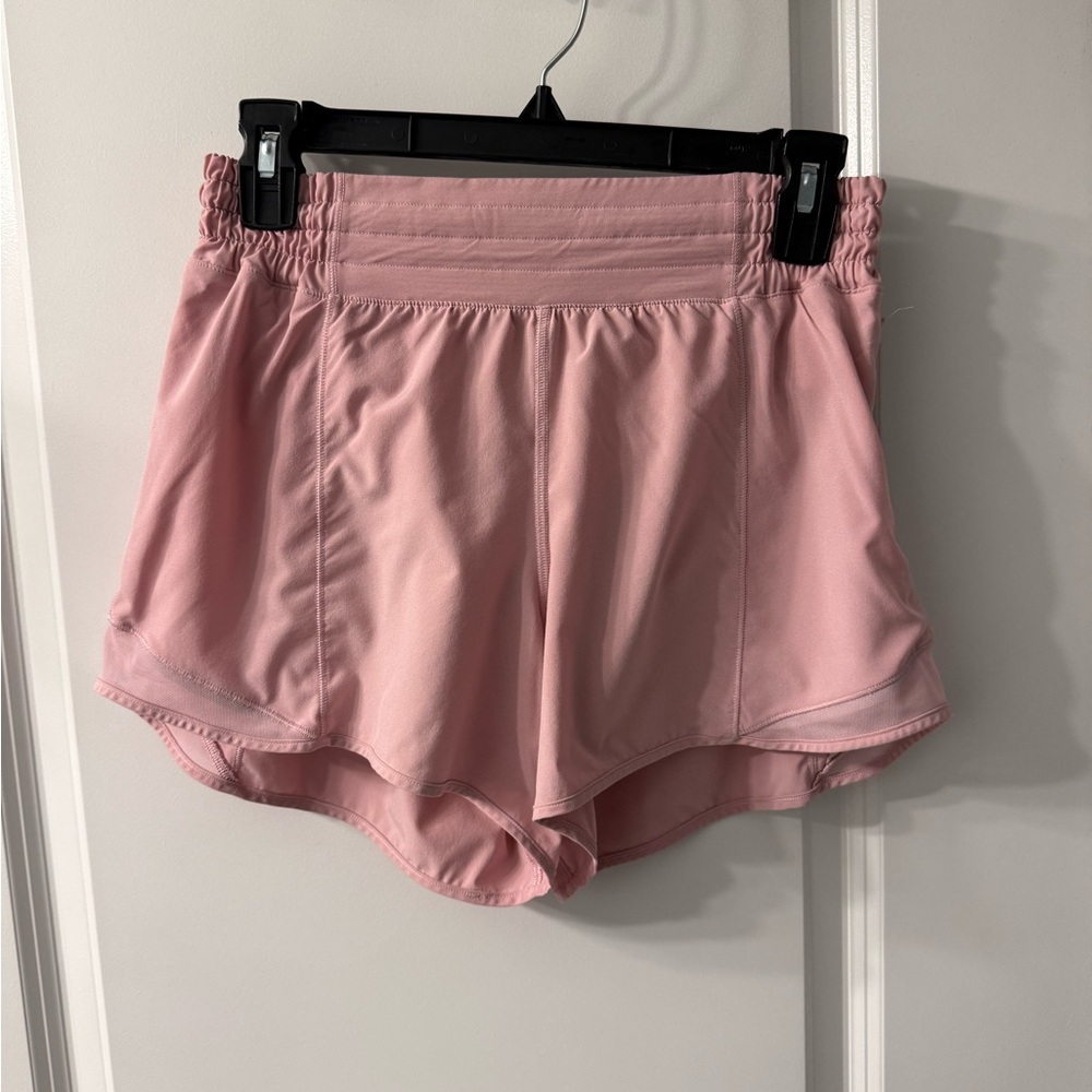 Lululemon light pink Hotty hot shorts size 6